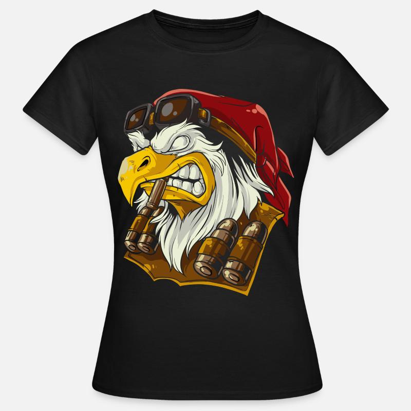 Eagle eagle head - Women's T-Shirt - black