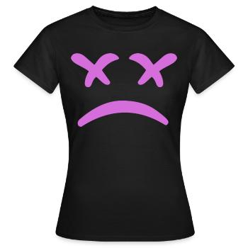 XX Traurige Emotion - Frauen T-Shirt - Schwarz - Vorne - AI Model Female 172 dark (172cm)