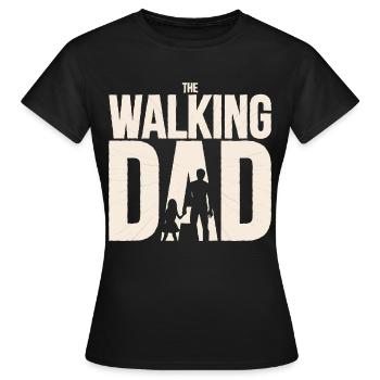 Geschenk für werdende Papas The Walking Dad - Frauen T-Shirt - Schwarz - Vorne - AI Model Female 172 dark (172cm)