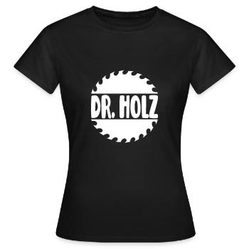 Dr. Bûcheron Menuisier Menuisier - T-shirt Femme - noir - Devant - AI Model Female 172 dark (172cm)