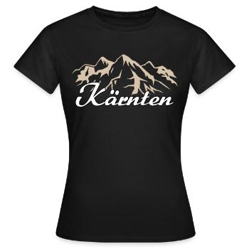 Carinthie Autriche Accueil - T-shirt Femme - noir - Devant - AI Model Female 172 dark (172cm)