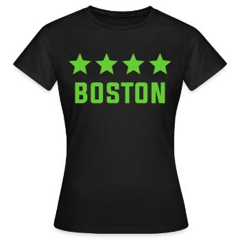 Boston - Frauen T-Shirt - Schwarz - Vorne - AI Model Female 172 dark (172cm)