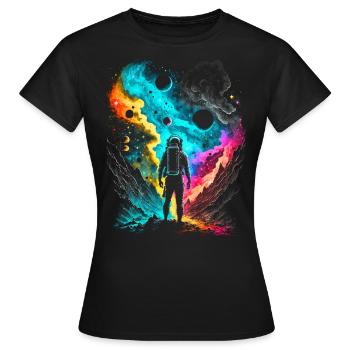 Spaceman - Frauen T-Shirt - Schwarz - Vorne - AI Model Female 172 dark (172cm)