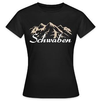 Schwaben Bayern Bayer Geschenk - Frauen T-Shirt - Schwarz - Vorne - AI Model Female 172 dark (172cm)