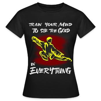 Tai chi - T-shirt Femme - noir - Devant - AI Model Female 172 dark (172cm)