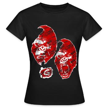 Monkey Gorilla - Women's T-Shirt - black - Front - AI Model Female 172 dark (172cm)