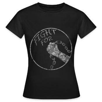 Élections des politiciens et des politiciens - T-shirt Femme - noir - Devant - AI Model Female 172 dark (172cm)
