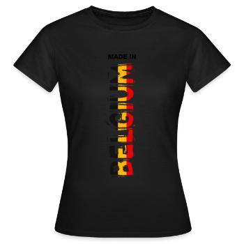 Belgium - Women's T-Shirt - black - Front - AI Model Female 172 dark (172cm)