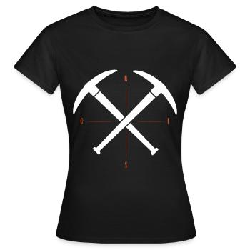 Solidarité des mineurs des mines - T-shirt Femme - noir - Devant - AI Model Female 172 dark (172cm)