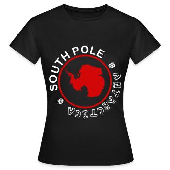 Cadeau de protection de l'environnement des pingouins antarctiques - T-shirt Femme - noir - Devant - AI Model Female 172 dark (172cm)