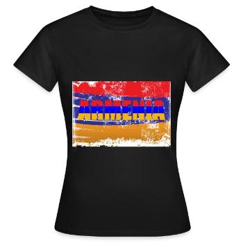 Arménie Jerwan Pays Europe Asie Cadeau - T-shirt Femme - noir - Devant - AI Model Female 172 dark (172cm)