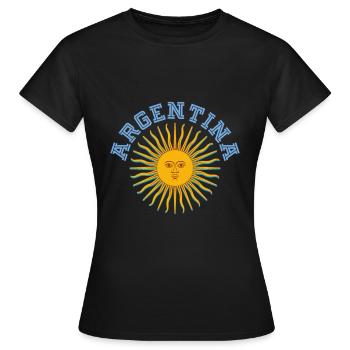 Argentina - Women's T-Shirt - black - Front - AI Model Female 172 dark (172cm)