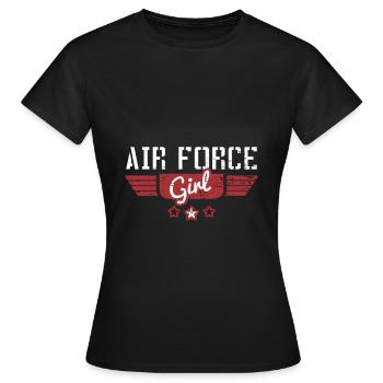 Cadeau de l'armée de l'air de l'armée de l'air - T-shirt Femme - noir - Devant - AI Model Female 172 dark (172cm)