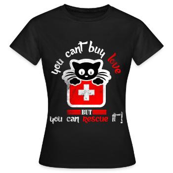Tierheim Tierpfleger Umweltschutz - Frauen T-Shirt - Schwarz - Vorne - AI Model Female 172 dark (172cm)