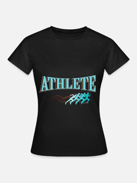 Athlète de gymnastique sport course à pied course à pied - T-shirt Femme - noir