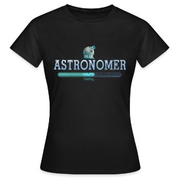Astronomie planète astronome - T-shirt Femme - noir - Devant - AI Model Female 172 dark (172cm)