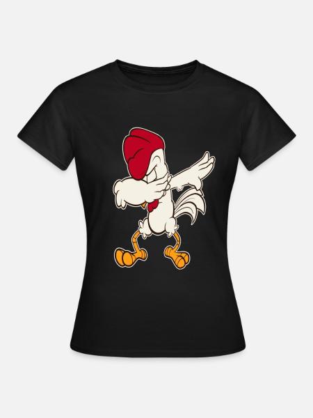 Poulet Coq Poulet Poulet - T-shirt Femme - noir