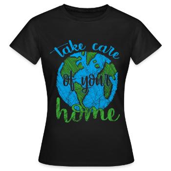 Earth Day - Tag der Erde - Frauen T-Shirt - Schwarz - Vorne - AI Model Female 172 dark (172cm)
