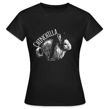 Rongeur chinchilla - T-shirt Femme - noir - Devant - AI Model Female 172 dark (172cm)