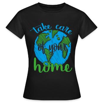 Earth Day - Tag der Erde - Frauen T-Shirt - Schwarz - Vorne - AI Model Female 172 dark (172cm)