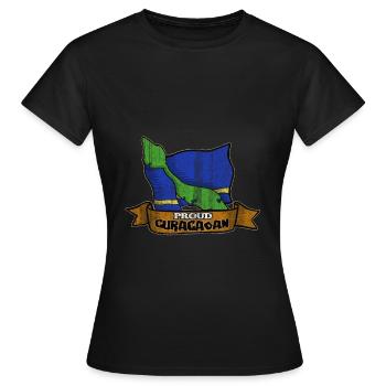 Curaçao Curacao Willemstad - Frauen T-Shirt - Schwarz - Vorne - AI Model Female 172 dark (172cm)