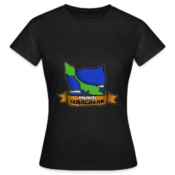 Curaçao Curacao Stolzes Land - Frauen T-Shirt - Schwarz - Vorne - AI Model Female 172 dark (172cm)