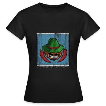 Mexique Pays Amérique du Sud - T-shirt Femme - noir - Devant - AI Model Female 172 dark (172cm)