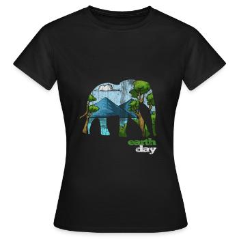 Earth Day - Tag der Erde - Frauen T-Shirt - Schwarz - Vorne - AI Model Female 172 dark (172cm)