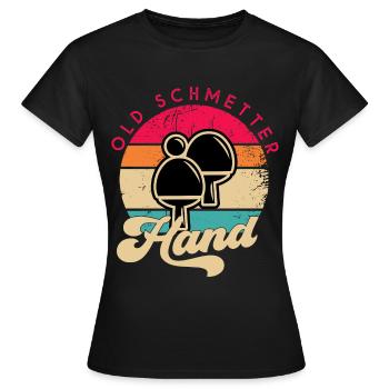 Vintage King Pong - Ping Pong - Frauen T-Shirt - Schwarz - Vorne - AI Model Female 172 dark (172cm)