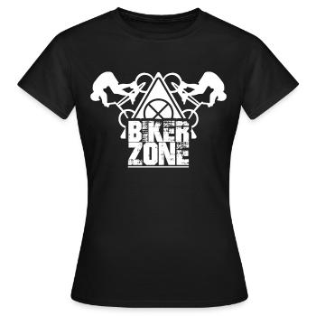 Biker Zone - Frauen T-Shirt - Schwarz - Vorne - AI Model Female 172 dark (172cm)