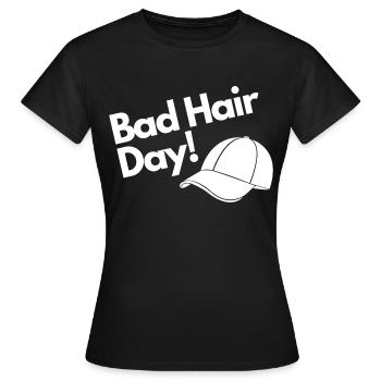 Bad Hair Day - Frauen T-Shirt - Schwarz - Vorne - AI Model Female 172 dark (172cm)