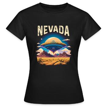 Area 51 - Women's T-Shirt - black - Front - AI Model Female 172 dark (172cm)