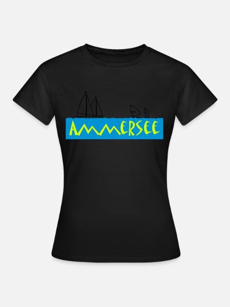ammersee - Frauen T-Shirt - Schwarz