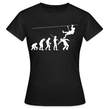 Tyrolienne - T-shirt Femme - noir - Devant - AI Model Female 172 dark (172cm)