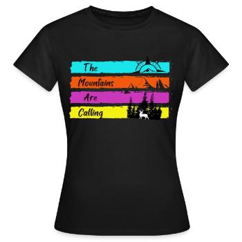WildFree - T-shirt Femme - noir - Devant - AI Model Female 172 dark (172cm)