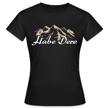 Habe Dere Bayern Bayer Geschenk - Frauen T-Shirt - Schwarz - Vorne - AI Model Female 172 dark (172cm)