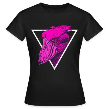 Oiseau bec-en-sabot - T-shirt Femme - noir - Devant - AI Model Female 172 dark (172cm)