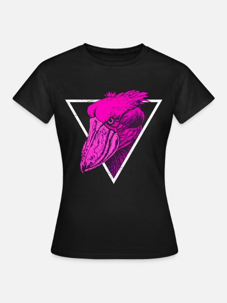 Schuhschnabel Vogel - Frauen T-Shirt - Schwarz