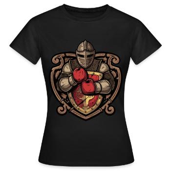 Knight Boxer MMA Logo - T-shirt Femme - noir - Devant - AI Model Female 172 dark (172cm)