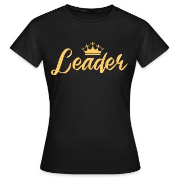 Le Leader - T-shirt Femme - noir - Devant - AI Model Female 172 dark (172cm)