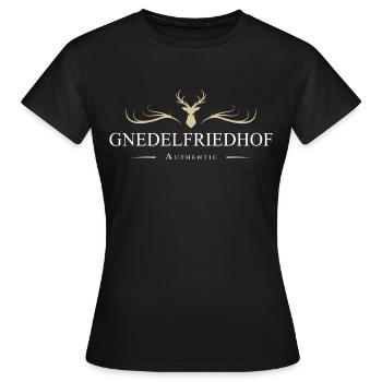 Knödelfriedhof Bayern Bayerisch boarisch lustig - Frauen T-Shirt - Schwarz - Vorne - AI Model Female 172 dark (172cm)
