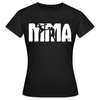 MMA Arts martiaux mixtes Arts martiaux - T-shirt Femme - noir - Devant - AI Model Female 172 dark (172cm)