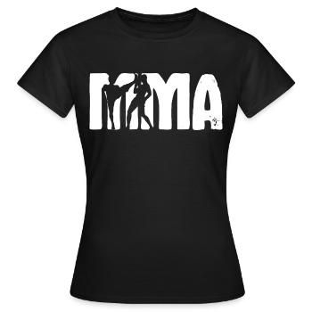 MMA Arts Martiaux Mixtes Kickboxing Arts Martiaux - T-shirt Femme - noir - Devant - AI Model Female 172 dark (172cm)