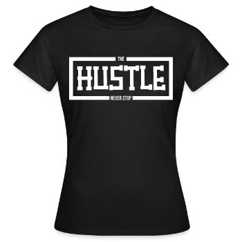 Hustle Business Freedom Travail acharné Poursuite de rêve - T-shirt Femme - noir - Devant - AI Model Female 172 dark (172cm)