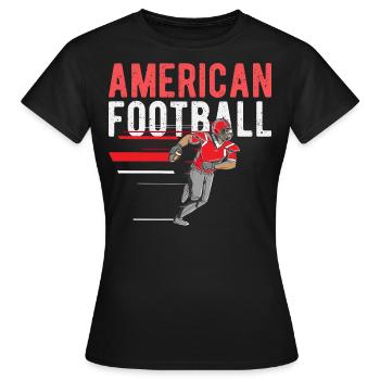 Football américain - T-shirt Femme - noir - Devant - AI Model Female 172 dark (172cm)