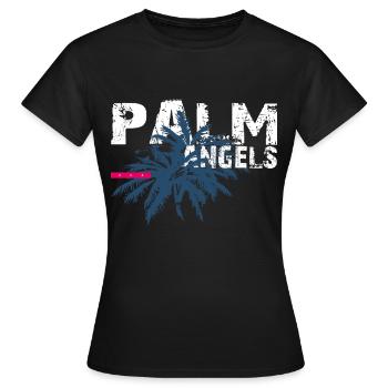 PALM ANGELS - T-shirt Femme - noir - Devant - AI Model Female 172 dark (172cm)