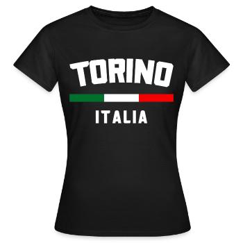 Turin Italien - Frauen T-Shirt - Schwarz - Vorne - AI Model Female 172 dark (172cm)