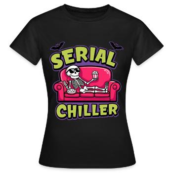 Conception amusante du refroidisseur - T-shirt Femme - noir - Devant - AI Model Female 172 dark (172cm)
