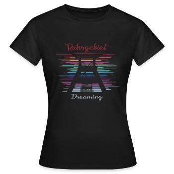 Ruhrgebiet Dreaming - Frauen T-Shirt - Schwarz - Vorne - AI Model Female 172 dark (172cm)