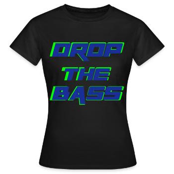 Bass - T-shirt Femme - noir - Devant - AI Model Female 172 dark (172cm)